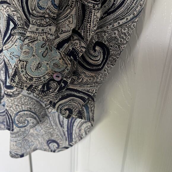 Women’s St Barth Calypso Silk Button Shirt Size Small - Picture 5 of 6